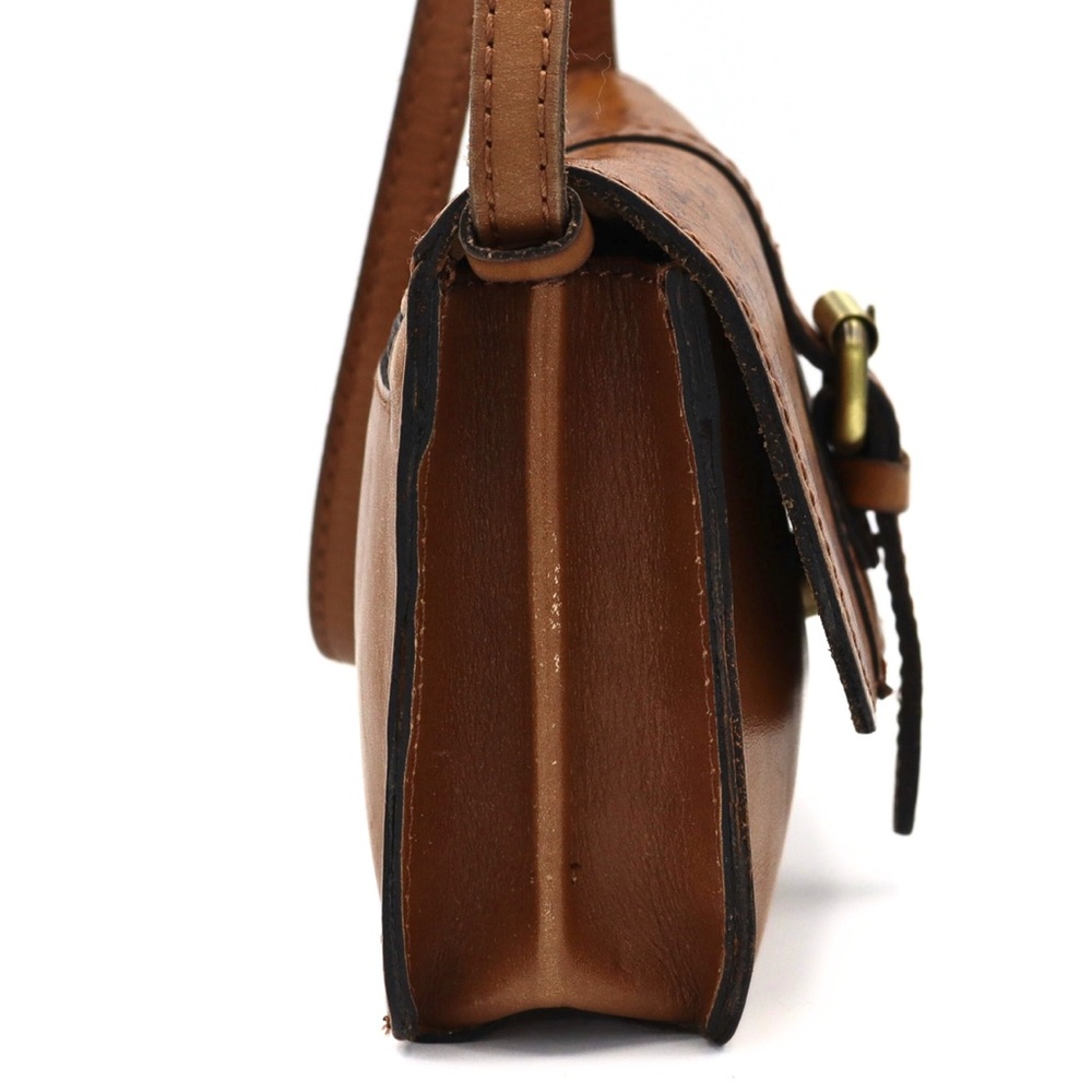 Patricia Nash Torri Crossbody Signature Map Leather Riot Rust Bag - Picture 7 of 16
